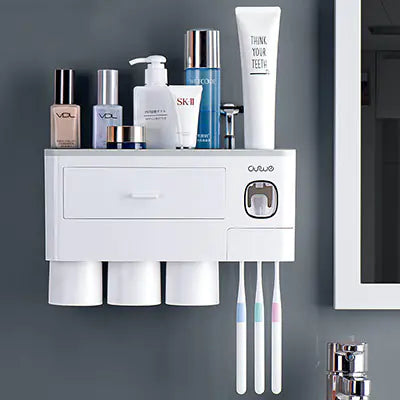 Organizador magnético inteligente para cepillos de dientes