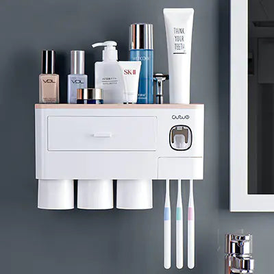 Organizador magnético inteligente para cepillos de dientes