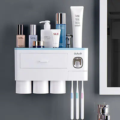 Smart Magnetic Toothbrush Organizer Set