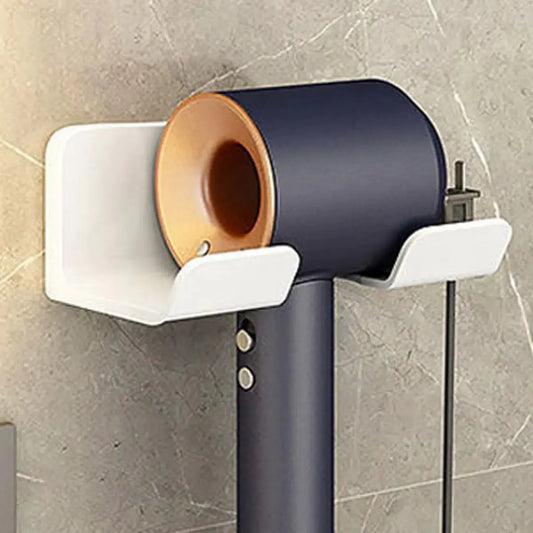 Sleek Wall Hair Dryer Organizer