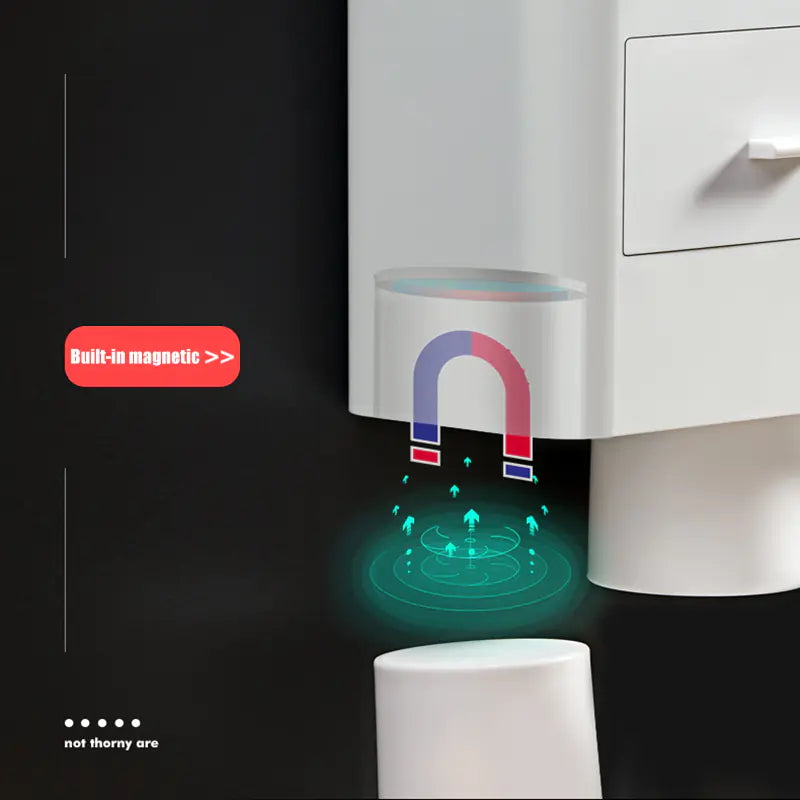Smart Magnetic Toothbrush Organizer Set