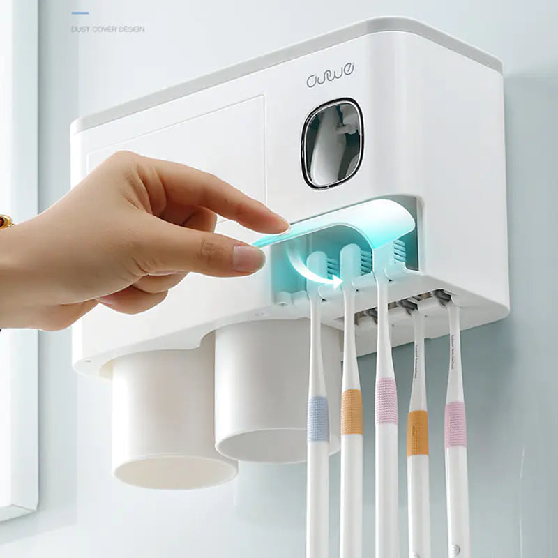 Smart Magnetic Toothbrush Organizer Set