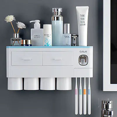 Smart Magnetic Toothbrush Organizer Set