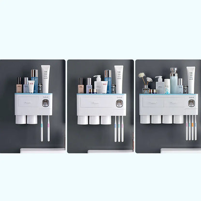 Organizador magnético inteligente para cepillos de dientes